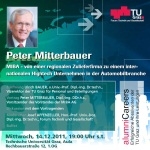 Peter Mitterbauer: MIBA - von einer regionalen Zulieferfirma zu einem Internationalen Hightech Unternehmen in der Automobilbranche 