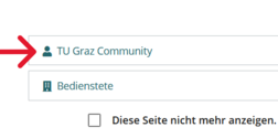 2 4 Einstieg TUGRAZonline mit Pfeil neu Community Variante2