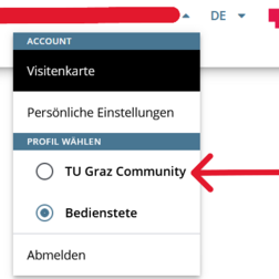 Profilumschaltung deutsch mit Pfeil neu Community
