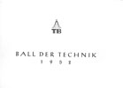 Deckblatt Ball der Technik 1952