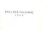 Deckblatt Ball der Technik 1954