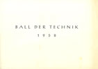 Deckblatt Ball der Technik 1958