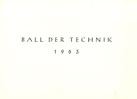 Deckblatt Ball der Technik 1963