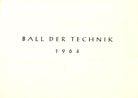 Deckblatt Ball der Technik 1964