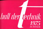 Deckblatt Ball der Technik 1975