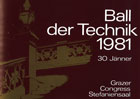 Deckblatt Ball der Technik 1981