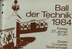 Deckblatt Ball der Technik 1984